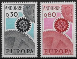 ANDORRE - EUROPA CEPT - N° 179 ET 180 - NEUF** MNH - 1967