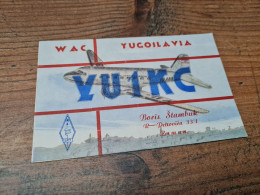 Postcard - Yugoslavia, Aviation, JAT, Douglas DC-3, QSL   (31125) - Yougoslavie