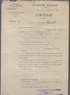 Ordre De Mission : Travaux De La  Carte De France 1929-1930  (PPP41865) - Documents