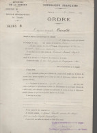 Ordre De Mission : Travaux De La  Carte De France 1929  (PPP41867) - Documents