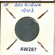 1 FRANC 1943 BELGIQUE-BELGIE BÉLGICA BELGIUM Moneda #AW287.E - 1 Franc