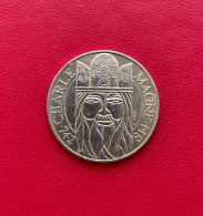 Belle Monnaie Argent De 100 Francs Charlemagne 1990 - 100 Francs
