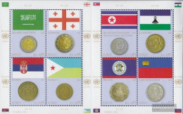 UN - Geneva 780-787 Sheetlet (complete Issue) Unmounted Mint / Never Hinged 2012 Flags And Coins - Neufs