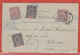 MADAGASCAR CARTE DE 1904 DE BEHARA POUR EPERNAY FRANCE - Brieven En Documenten