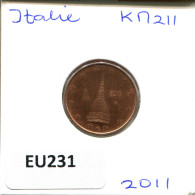 2 EURO CENTS 2011 ITALIE ITALY Pièce #EU231.F - Italia