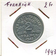 2 FRANCS 1943 FRANCIA FRANCE Moneda #AM593.E - 2 Francs