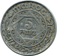 5 FRANCS 1951 MOROCCO Islamisch Münze #AH653.3.D - Morocco