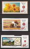 Lot De 3 Timbres Personnalisés DUOSTAMPS Belgique Oblitérés ( Voir Photos ). - Oblitérés