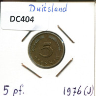5 PFENNIG 1976 J BRD ALEMANIA Moneda GERMANY #DC404.E - 5 Pfennig