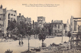 FRANCE - 51 - Reims - Place Drouet D'Erlon Et L'Eglise Saint-Jacques - Carte Postale Ancienne - Reims