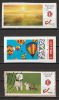 Lot De 3 Timbres Personnalisés DUOSTAMPS Belgique Oblitérés ( Voir Photos ). - Oblitérés