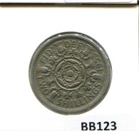 2 SHILLINGS 1953 UK GBAN BRETAÑA GREAT BRITAIN Moneda #BB123.E - J. 1 Florin / 2 Schillings