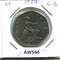 50 NEW PENCE 1979 UK GBAN BRETAÑA GREAT BRITAIN Moneda #AW544.E - 50 Pence