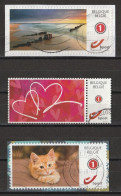 Lot De 3 Timbres Personnalisés DUOSTAMPS Belgique Oblitérés ( Voir Photos ). - Usati