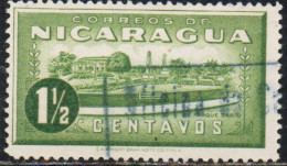 NICARAGUA 1939 DARIO PARK 1 1/2c USED USATO OBLITERE' - Nicaragua