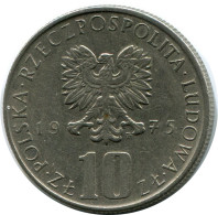 10 ZLOTYCH 1975 POLAND Coin #AR116.U - Pologne