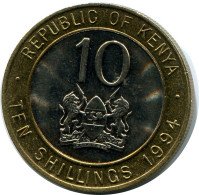 10 SHILLINGS 1994 KENYA Moneda #AZ199.E - Kenia