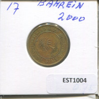 10 FILS 2000 BAHRAIN Islamisch Münze #EST1004.2.D - Bahrein