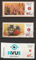 Lot De 3 Timbres Personnalisés DUOSTAMPS Belgique Oblitérés ( Voir Photos ). - Afgestempeld