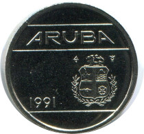 5 CENTS 1991 ARUBA Münze (From BU Mint Set) #AH112.D - Aruba