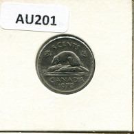 5 CENT 1972 CANADA Coin #AU201.U - Canada