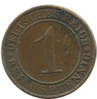 1 REICHSPFENNIG 1925 A DEUTSCHLAND Münze GERMANY #AD454.9.D - 1 Rentenpfennig & 1 Reichspfennig