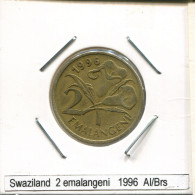 2 EMALANGENI 1996 SWAZILANDIA SWAZILAND Moneda #AS315.E - Swaziland