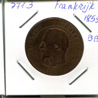 10 CENTIMES 1855 BB FRANCE Napoleon III Pièce Française #AN053.F - 10 Centimes