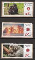 Lot De 3 Timbres Personnalisés DUOSTAMPS Belgique Oblitérés ( Voir Photos ). - Oblitérés