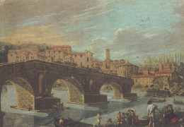 CARTOLINA  ROMA,LAZIO-VANVITELLI (1653-1736)-PONTE ROTTO-STORIA,MEMORIA,CULTURA,RELIGIONE,IMPERO ROMANO,NON VIAGGIATA - Brücken