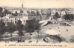 FRANCE - 29 - Quimper - Vue Sur Le Steir Et Le Quartier Saint-Mathieu Prise Du Mont Frugy - Carte Postale Ancienne - Quimper