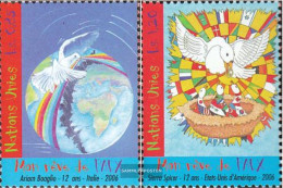 UN - Geneva 551-552 (complete Issue) Unmounted Mint / Never Hinged 2006 Weltfriedenstag - Neufs