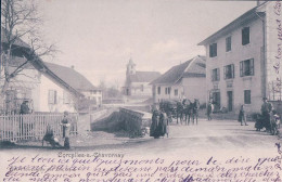 Corcelles Sur Chavornay VD, Bureau De Poste, Epicerie Et Attelage De 2 Chevaux (1624) - Chavornay