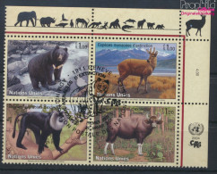 UNO - Genf 482-485 Viererblock (kompl.Ausg.) Gestempelt 2004 Säugetiere (10068733 - Used Stamps