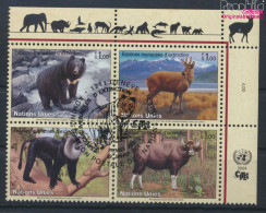 UNO - Genf 482-485 Viererblock (kompl.Ausg.) Gestempelt 2004 Säugetiere (10068734 - Used Stamps