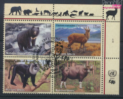 UNO - Genf 482-485 Viererblock (kompl.Ausg.) Gestempelt 2004 Säugetiere (10068735 - Used Stamps