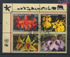 UNO - Genf 510-513 Viererblock (kompl.Ausg.) Gestempelt 2005 Orchideen (10068677 - Used Stamps