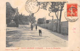 CPA 34 SAINT GEORGES D'ORQUES AVENUE DE MONTPELLIER - Autres & Non Classés