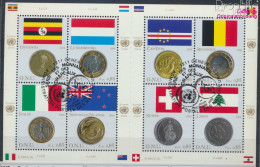 UNO - Genf 553-560 Kleinbogen (kompl.Ausg.) Gestempelt 2006 Flaggen Und Münzen (10069063 - Used Stamps