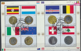 UNO - Genf 553-560 Kleinbogen (kompl.Ausg.) Gestempelt 2006 Flaggen Und Münzen (10069066 - Used Stamps