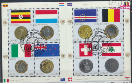 UNO - Genf 553-560 Kleinbogen (kompl.Ausg.) Gestempelt 2006 Flaggen Und Münzen (10069066 - Oblitérés
