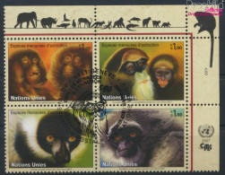 UNO - Genf 561-564 Viererblock (kompl.Ausg.) Gestempelt 2007 Primaten (10069058 - Used Stamps