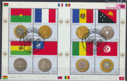 UNO - Genf 565-572 Kleinbogen (kompl.Ausg.) Gestempelt 2007 Flaggen Und Münzen (10069048 - Usati