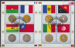 UNO - Genf 565-572 Kleinbogen (kompl.Ausg.) Gestempelt 2007 Flaggen Und Münzen (10069052 - Used Stamps