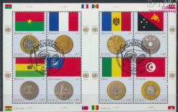 UNO - Genf 565-572 Kleinbogen (kompl.Ausg.) Gestempelt 2007 Flaggen Und Münzen (10069053 - Used Stamps