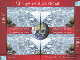 UN - Geneva Block25 (complete Issue) Unmounted Mint / Never Hinged 2008 Klimawandel - Blocs-feuillets