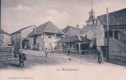 Montcherand Sur Orbe VD, Fontaine Couverte Et Rue Animée (2064) - Orbe