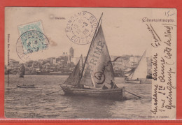 LEVANT CARTE DE 1906 DE CONSTANTINOPLE POUR GUINGAMP FRANCE - Covers & Documents