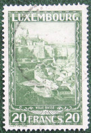 20 Fr Luxembourg, Lower Town Mi 238 Yv 233 1931 Used Gebruikt Oblitere  Luxembourg Luxemburg - 1926-39 Charlotte Di Profilo Destro