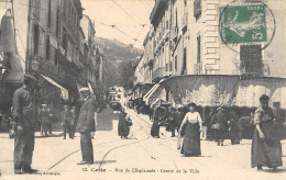 CPA 34 CETTE SETE RUE DE L'ESPLANADE CENTRE DE LA VILLE - Sete (Cette)